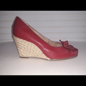 Aerosoles Size 7 Red "Well Wisher" Wedges